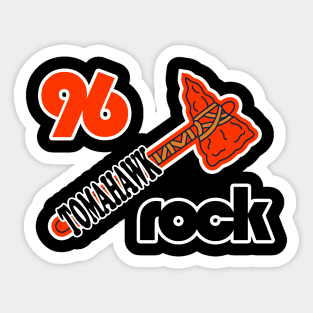 WKLS 96 Rock Atlanta Tomahawk Braves Mashup Sticker